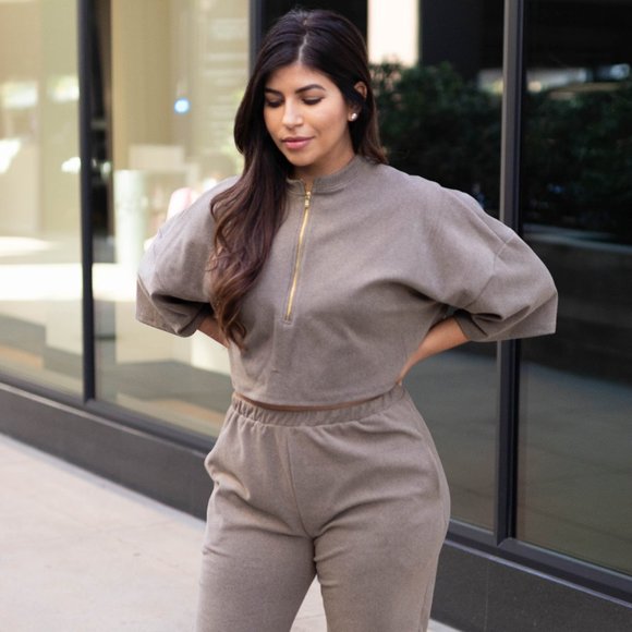 Luxe Jogger Set - Olive - Picture 1 of 2